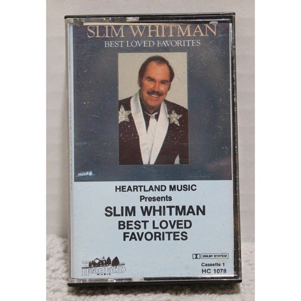 Slim Whitman Cassette Best Loved Favorites Heartland Music 1989 Country